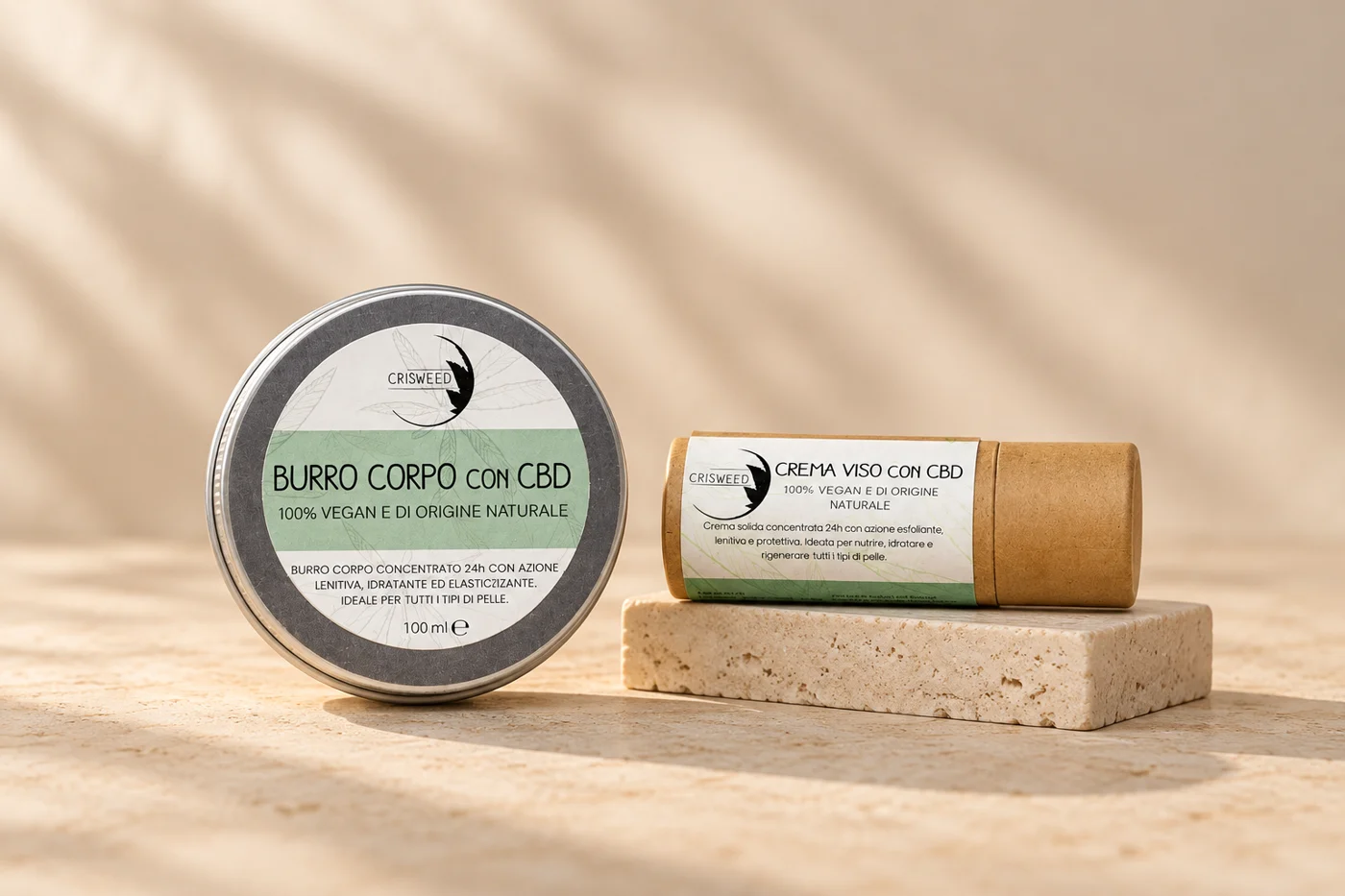 Cosmetici Crisweed per la cura quotidiana di corpo e viso